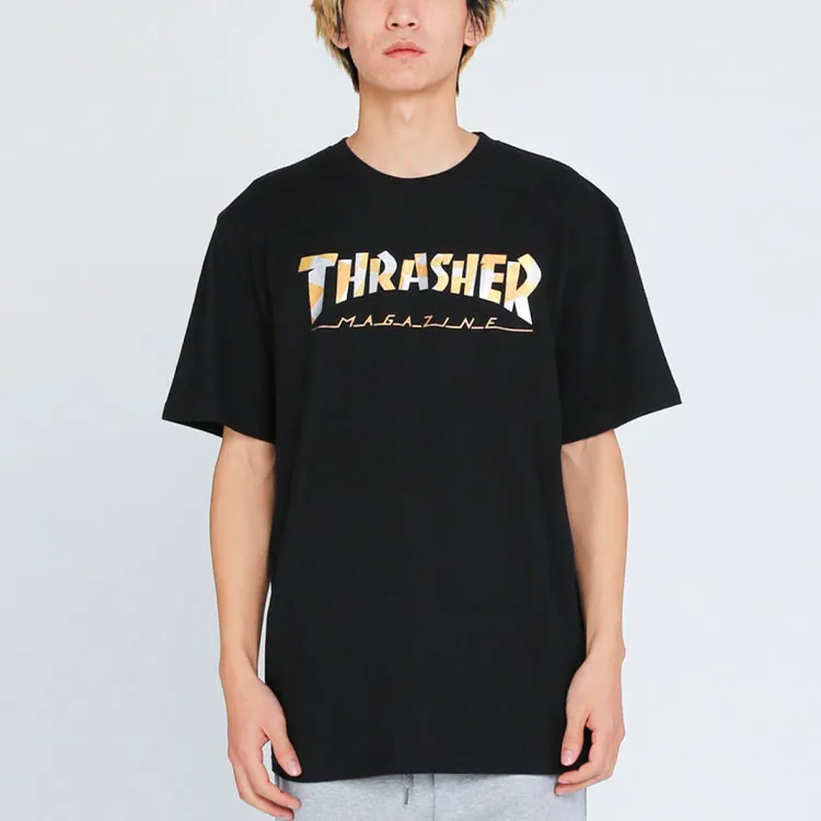 Thrasher T Shirt Japan Version Unisex Navy Blue-3