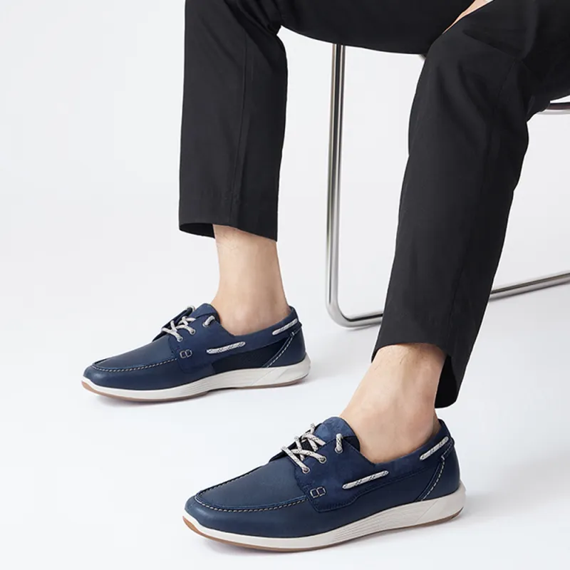 Clarks Casual Single Shoes Men's Marine Blue-3