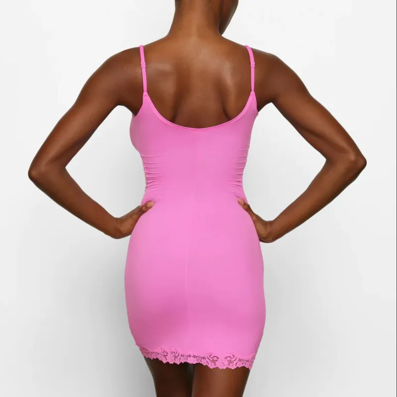 Skims Slip Dresses Women's Neon Orchid-2
