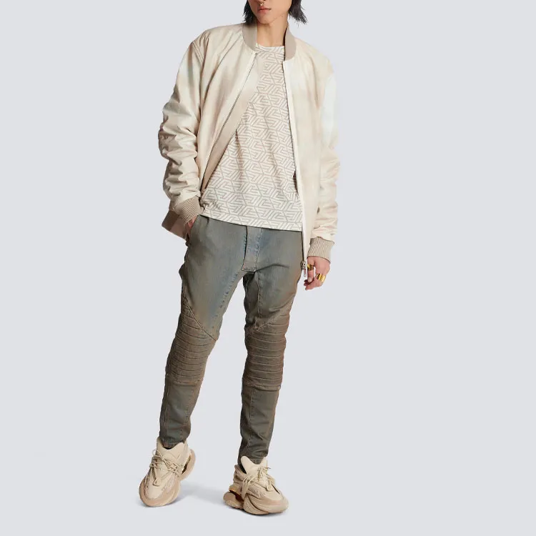 BALMAIN Pyramid Monogram Printed T Shirt-1