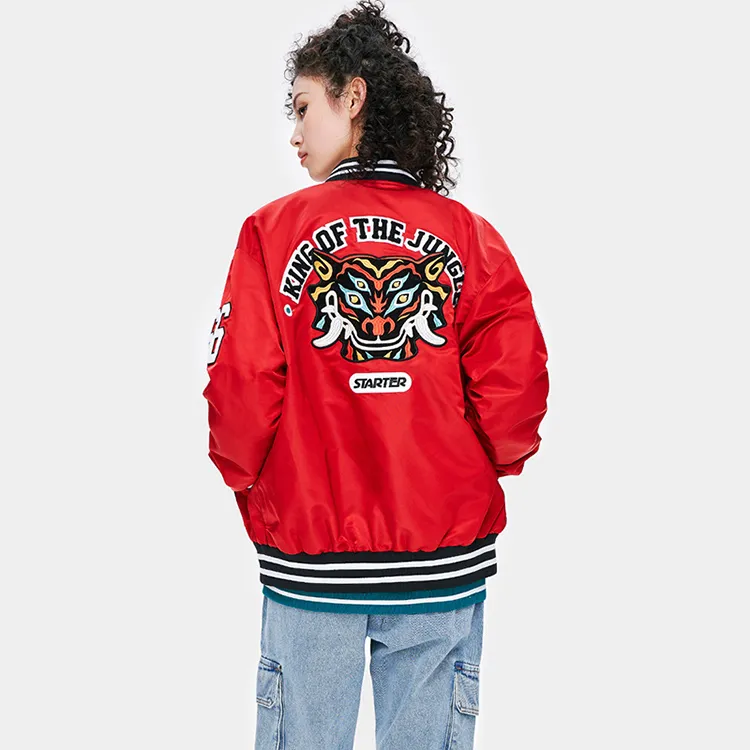 STARTER Baseball Jerseys Unisex Scarlet-3