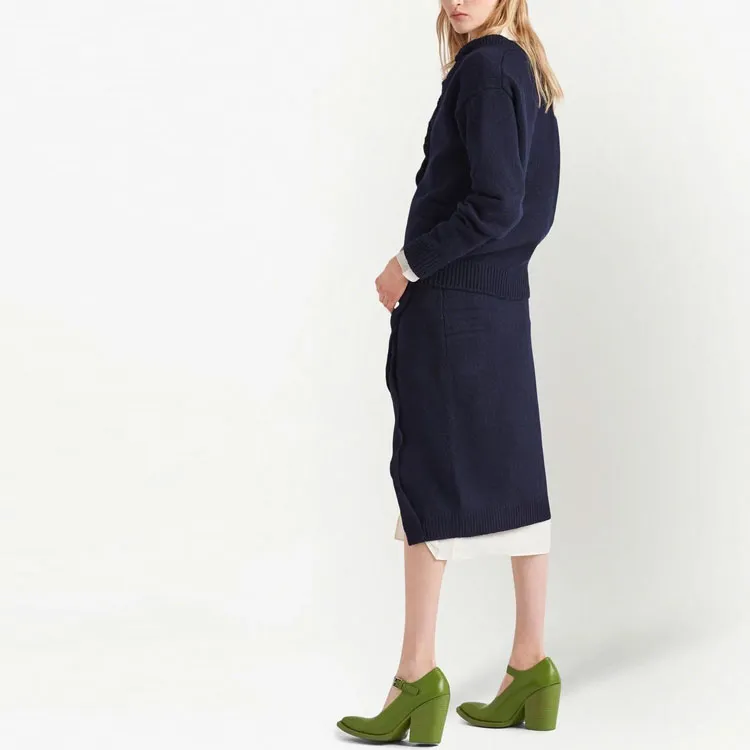 PRADA Jumbo Buttoned Knit Cardigan-2