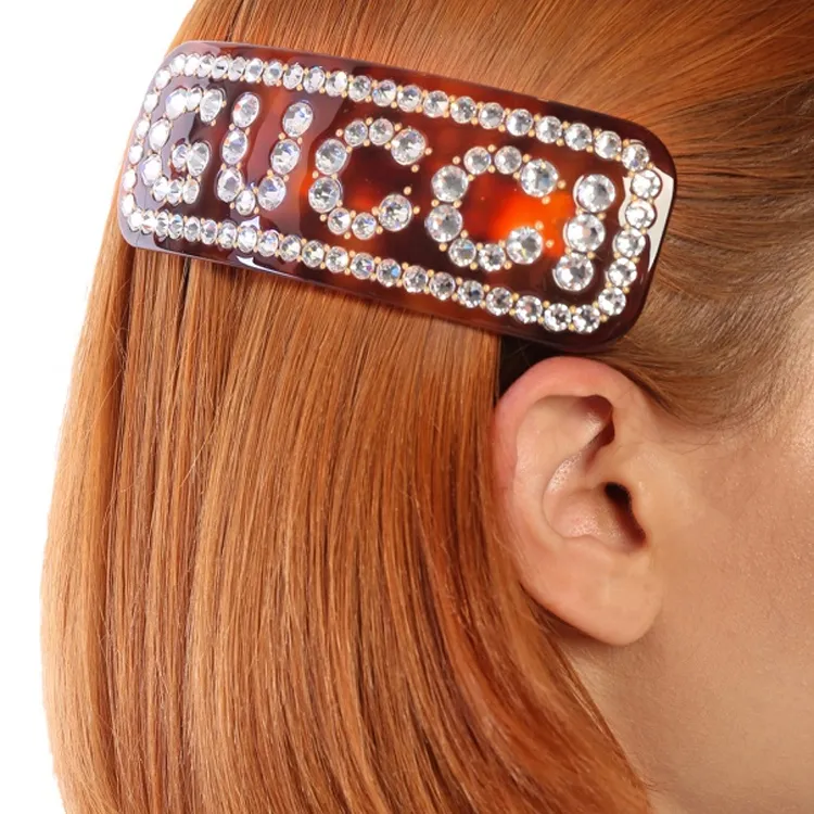 GUCCI Crystal Single Hair Barrette-2