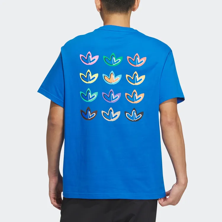 Adidas Originals T Shirt Unisex Bird Feather Blue-2