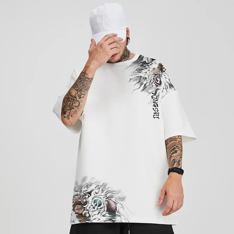 SANSYAS T-Shirts Unisex White-4