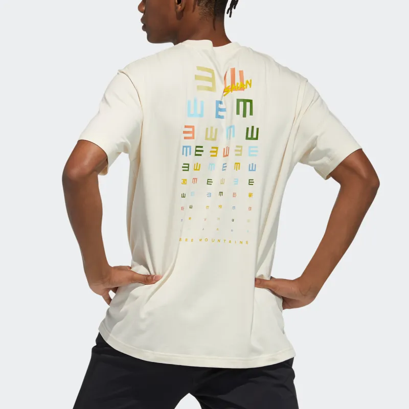 Adidas T-Shirts Unisex Ecru-4