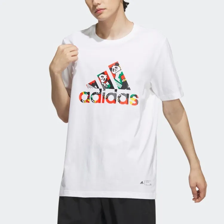 Adidas Set in Sleeve T Shirt Men's White-1