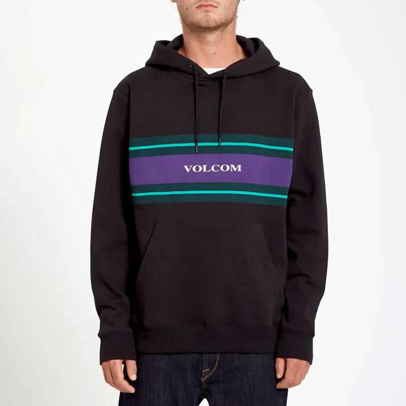 VOLCOM Moderate Hooded Fitted Regular Sweatshirt Unisex Black-3