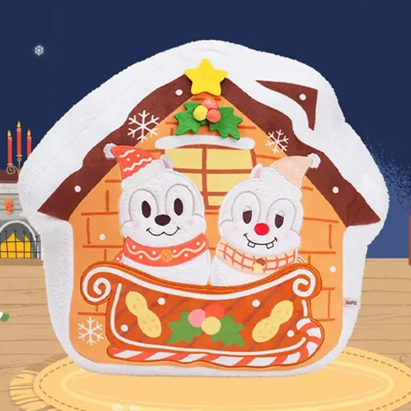 Disney 2022 Winter Holiday Party Collection Snowman Chip 'N Dale Scent Dolls Plush Doll 38cm High Shanghai Disney-1