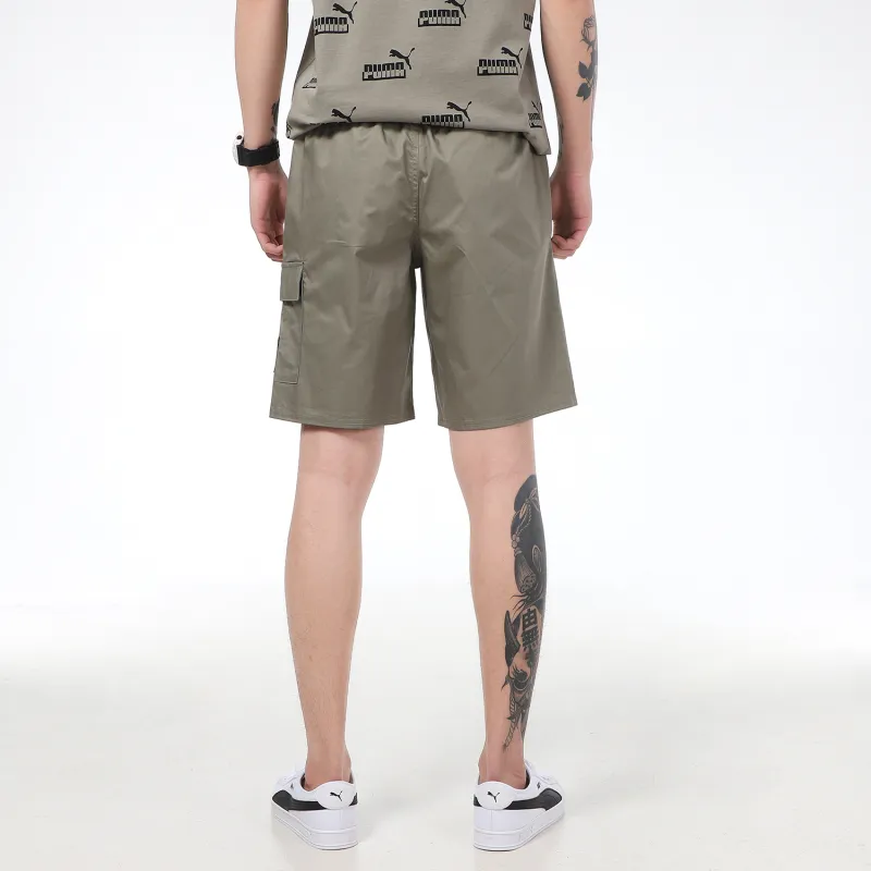 PUMA Casual Shorts Men Vetiver Gray-3