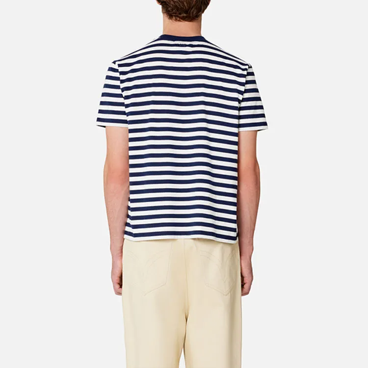 AMIPARIS T Shirt Unisex Blue White-3