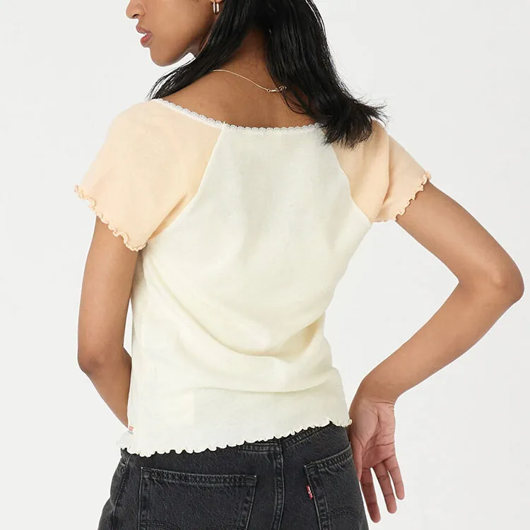 Levis Crop Tops Women's White-4