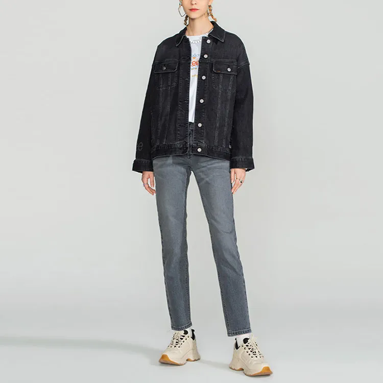 Lee Jackets Women's Black Gray Color-2