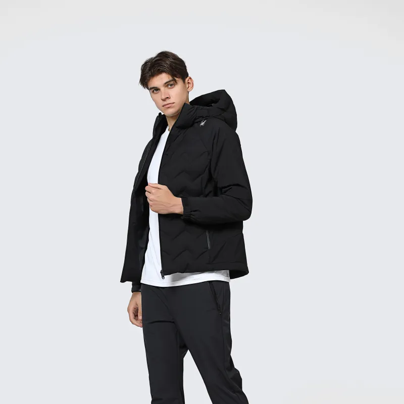 SPYDER Solid Color Hooded Down Jacket Men's-9