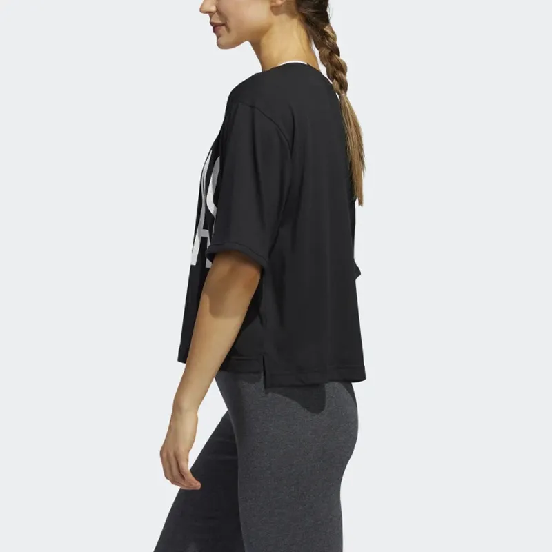Adidas Crop Tops Women's Black-5