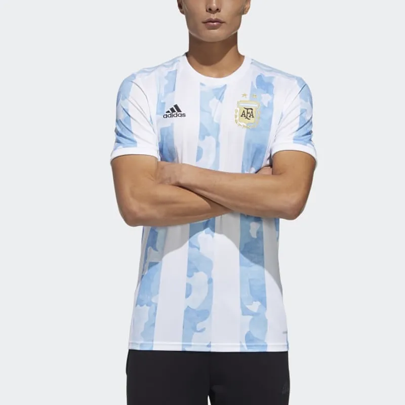 Adidas Set-in Sleeve T-Shirt Men's Blue-4