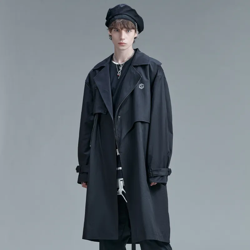 Guuka Trench Coats Men Black-5
