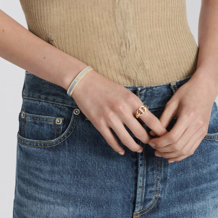 DIOR Metal Bangles Women's Gold-3