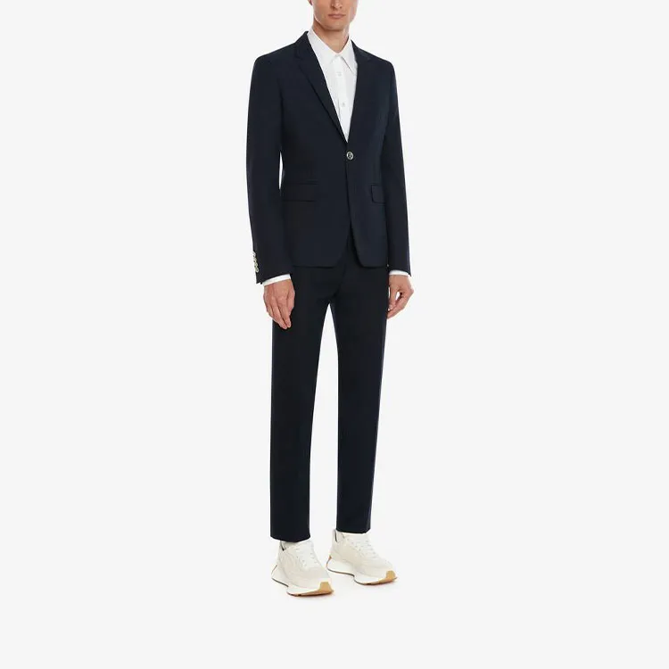 Alexander McQueen FW22 Business Suit Coat Men's Navy Blue-3