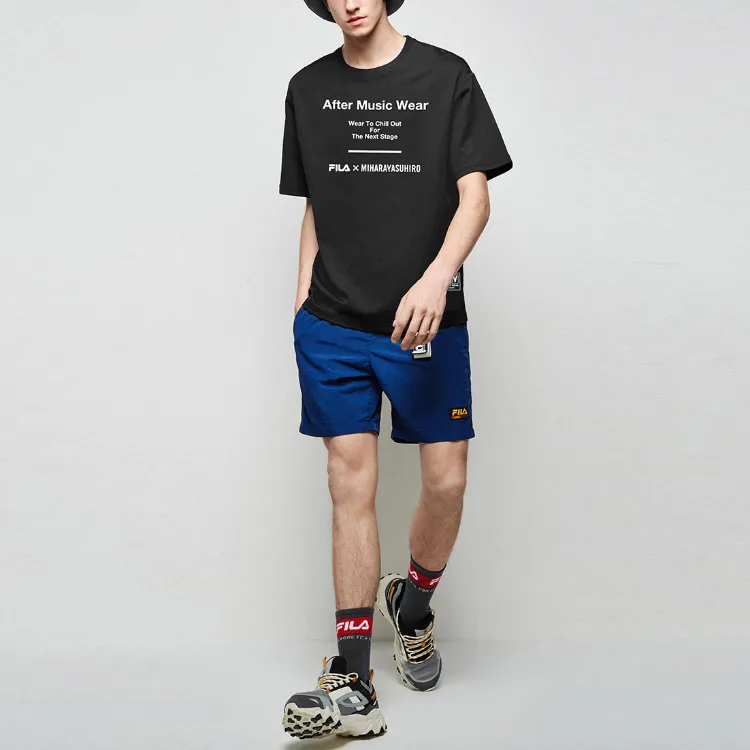 FILA MIHARA YASUHIRO Collaboration Collection T Shirt Men's Jet Black-2
