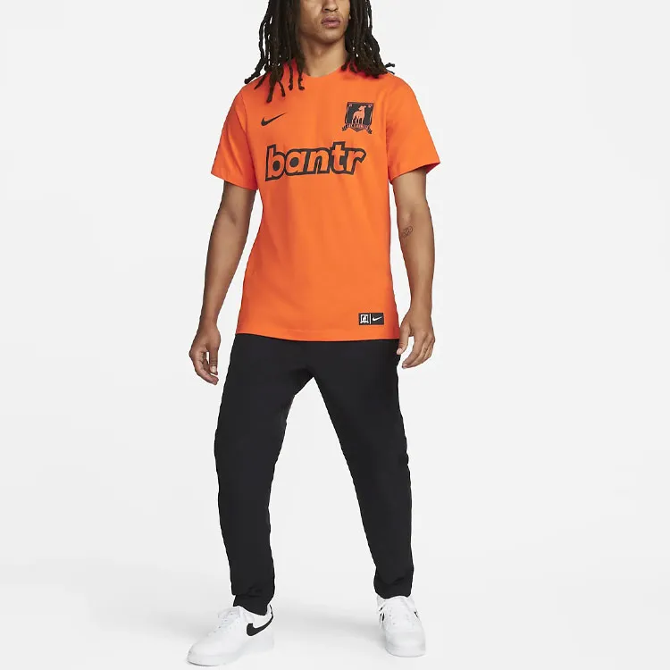 Nike T-Shirts Men Orange Red-2