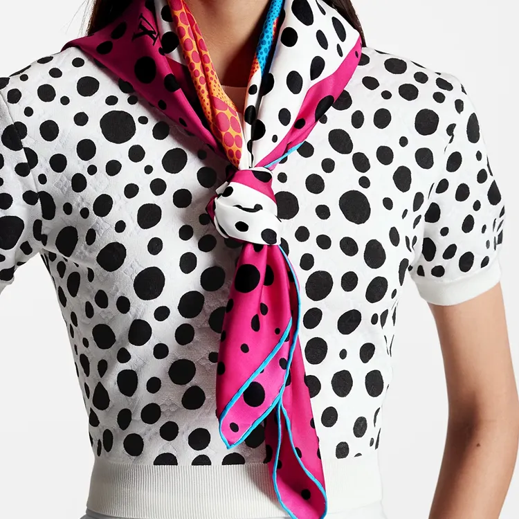 LOUIS VUITTON Grass Interim Life Joint Name Silk Scarves Women's-3