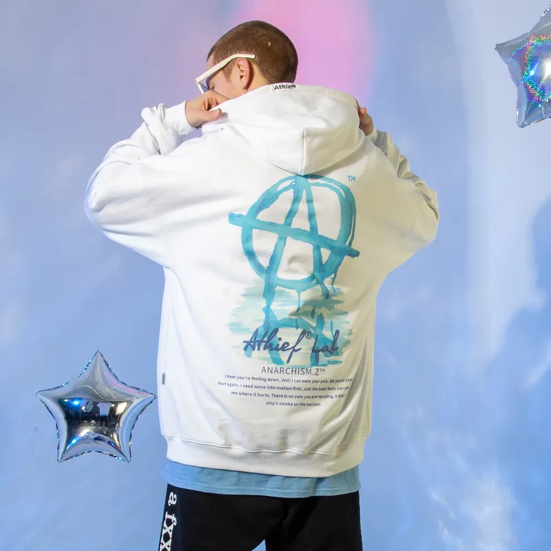 Athief Hooded Loose Fit Sweatshirt Unisex-3