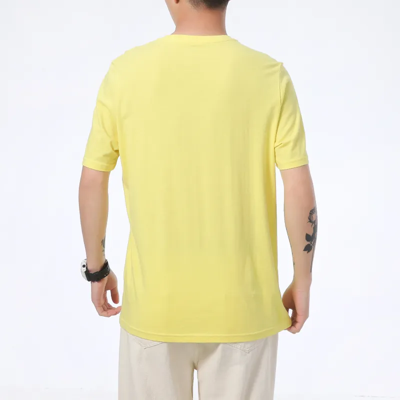 PUMA Cloud Pink T Shirts Men Yellow-3