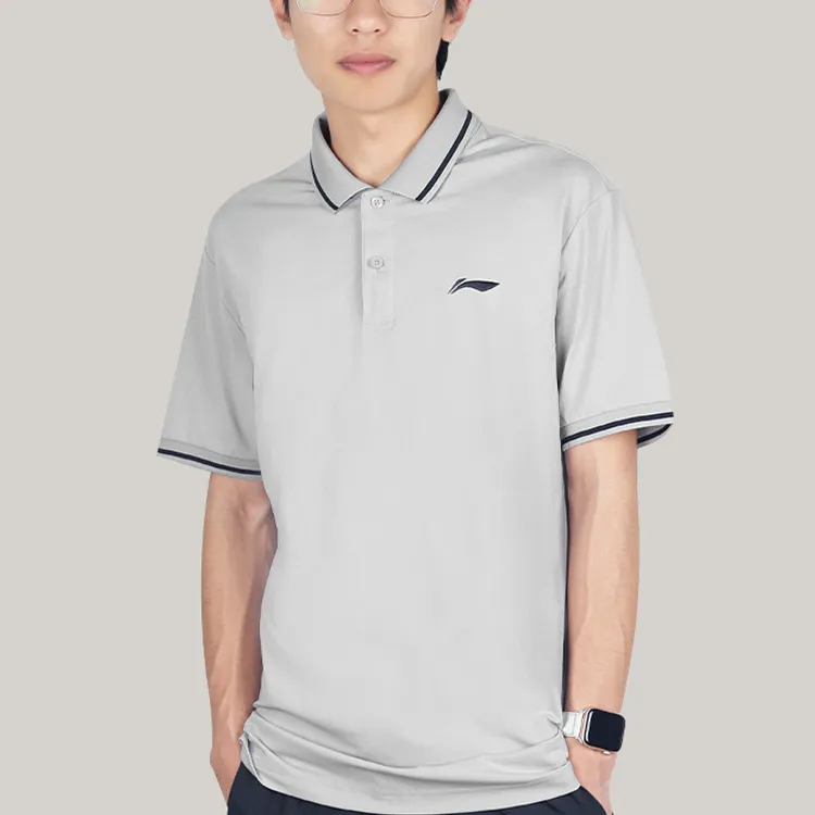 LINING Polo Shirts Men Moonlight Gray-2