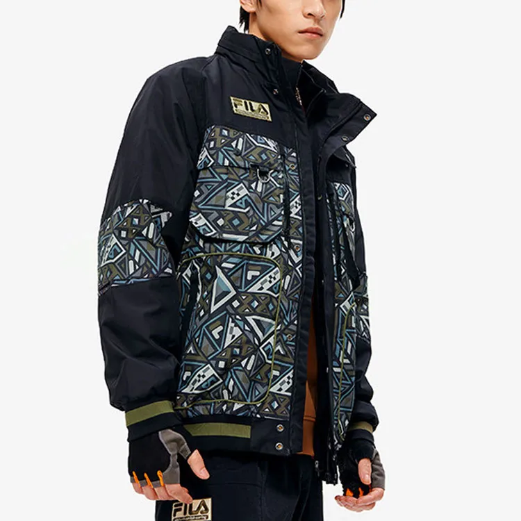 FILA FUSION FIRST DOWN X FREAK'S STORE Puffer Jacket Men's Black-2