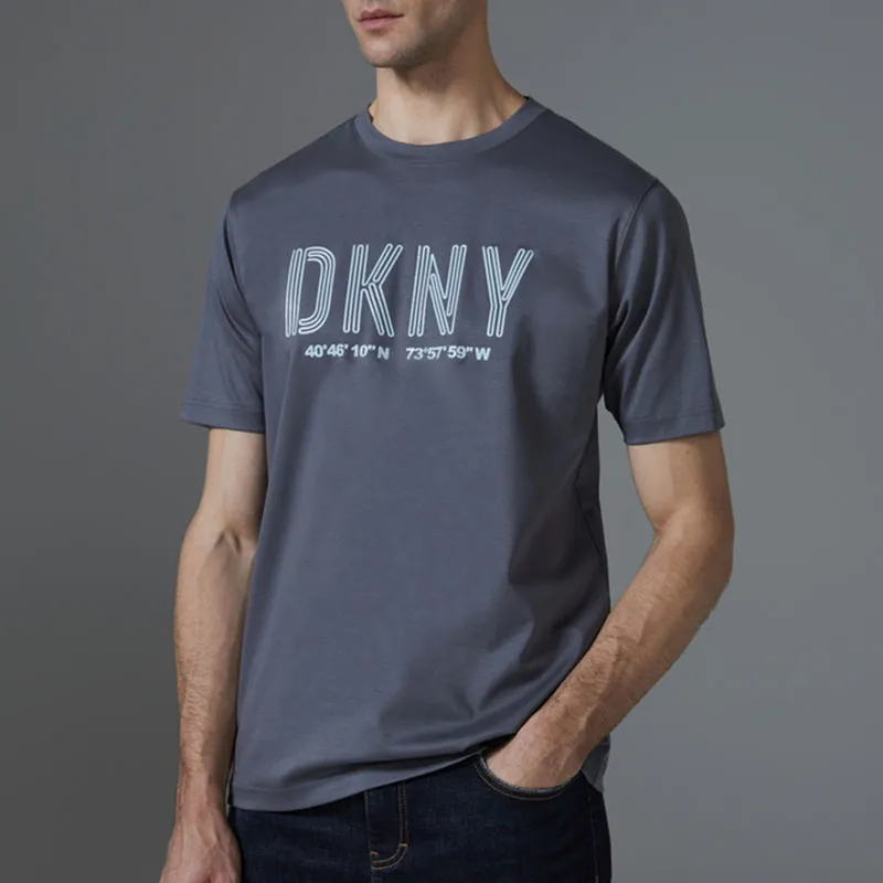 DKNY T-Shirts Men Dark Gray-4