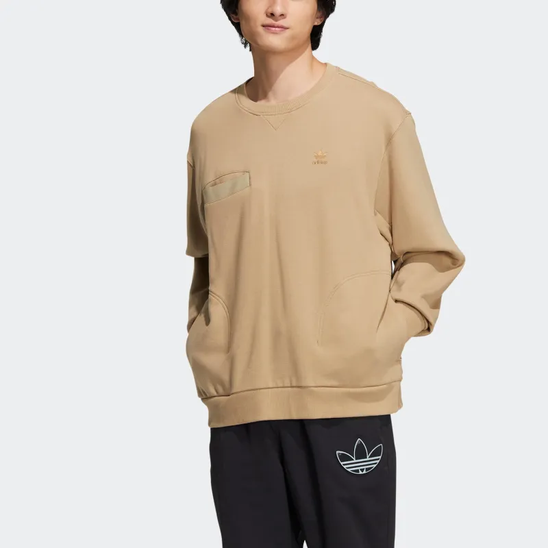 Adidas Originals Ww Crew Sweatshirts Men Khaki-1