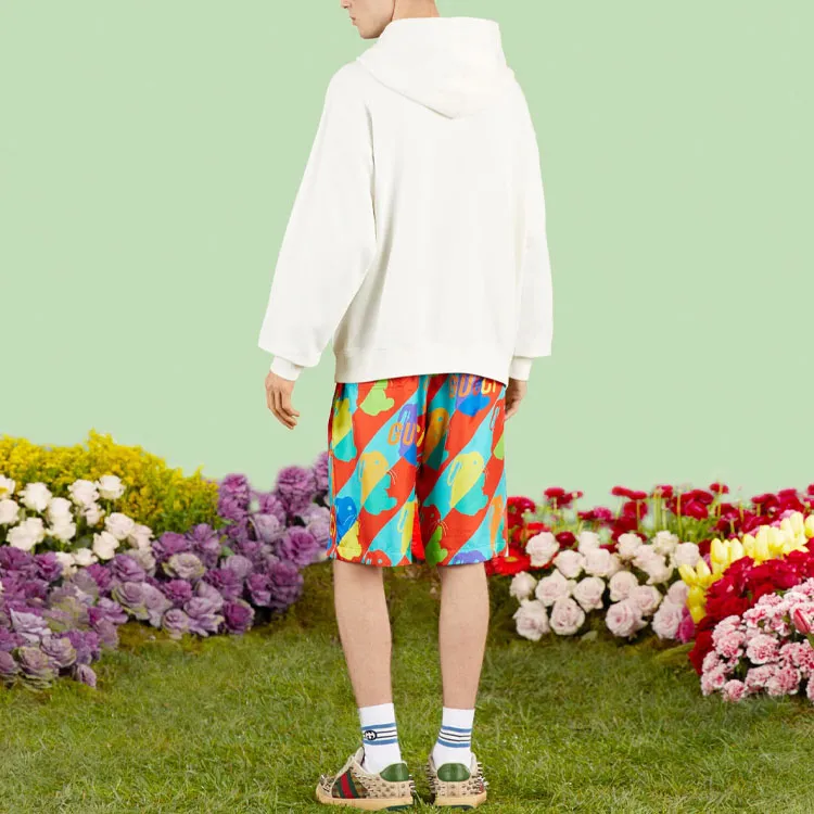 GUCCI Bunny print Cotton Jersey Sweatshirt-2