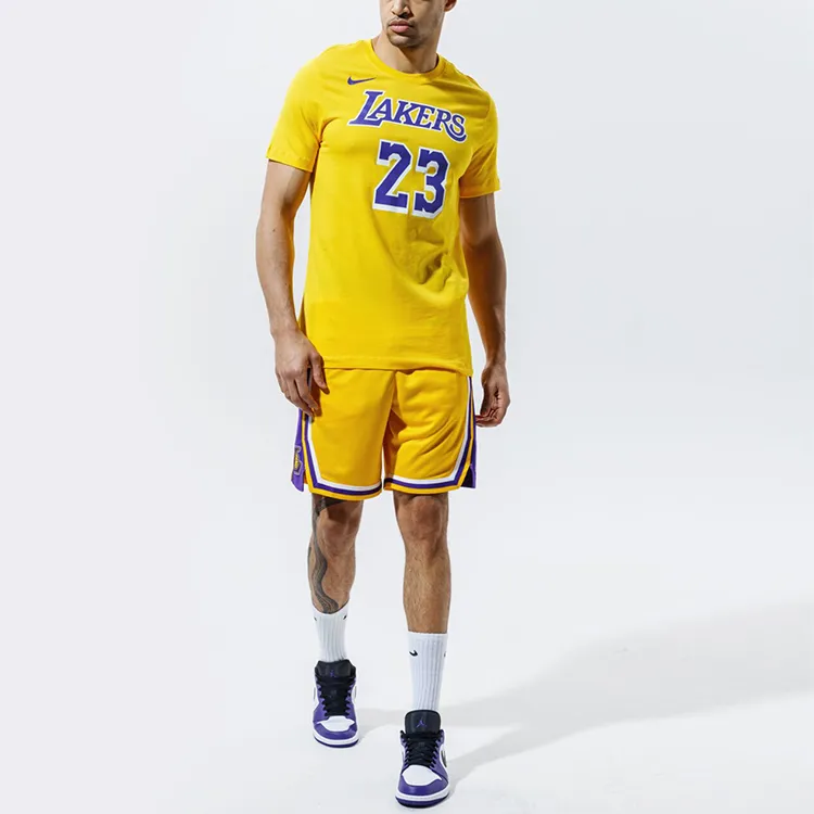 Nike Set in Sleeve T Shirt Men's Yellow-2