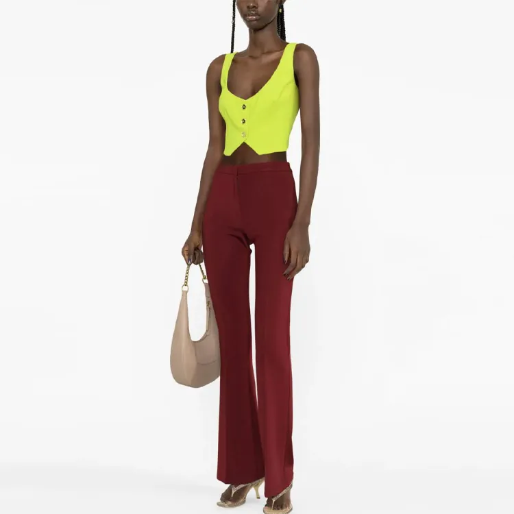 PINKO High waist Flared Trousers-3
