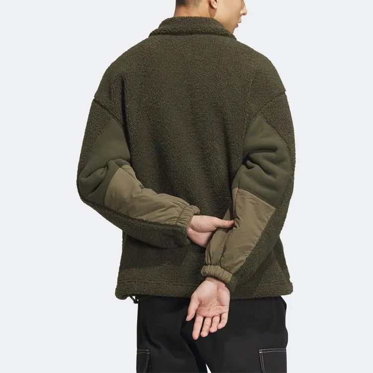 Adidas Originals Velvet Jackets Men Night Cargo Green-2