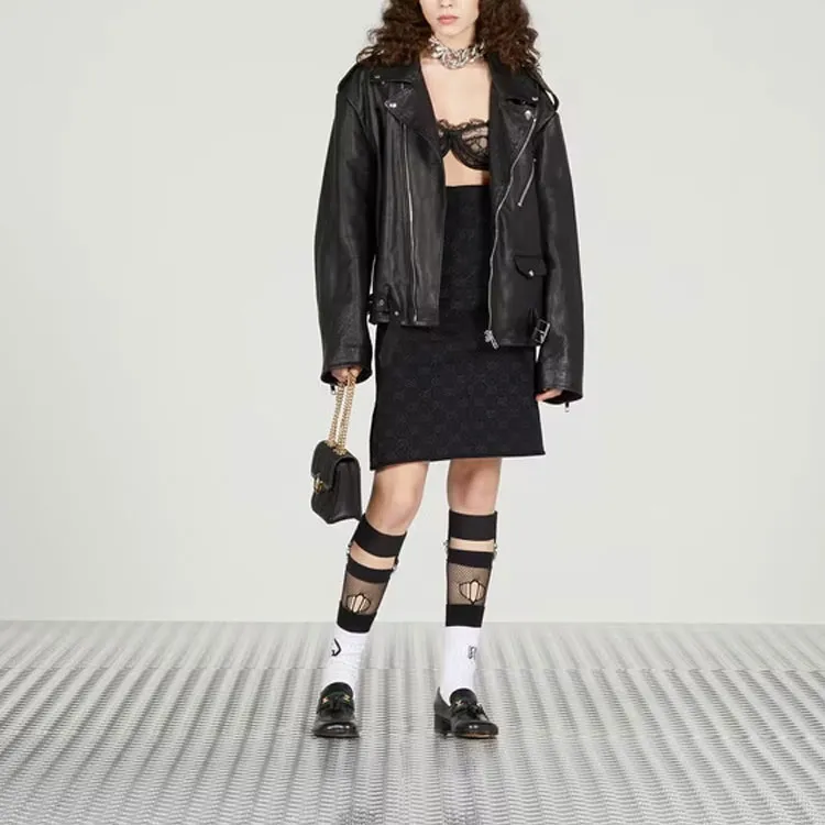 GUCCI Leather Biker Jacket-1