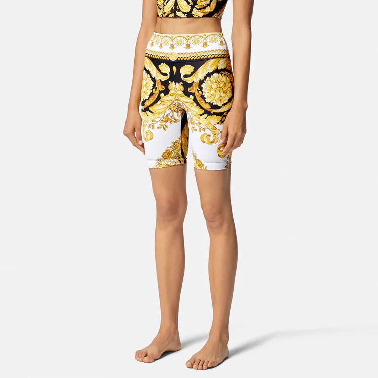 VERSACE Casual Shorts Women's Yellow-3