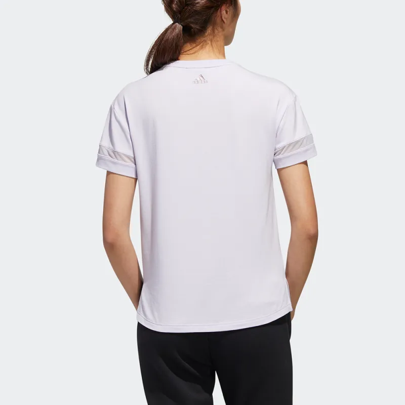 Adidas T Shirt Women's Light Purple-3