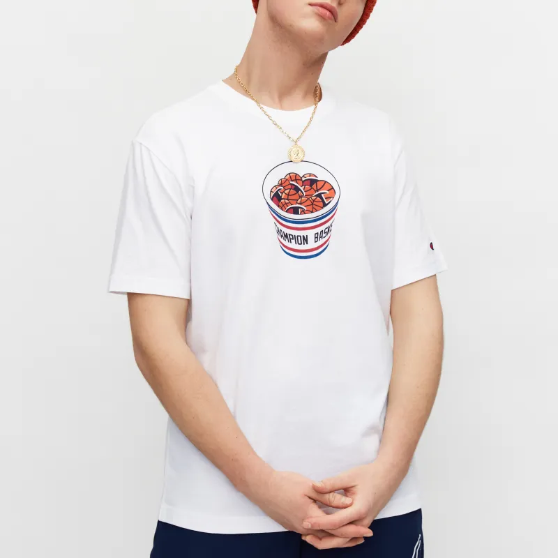 Champion T Shirts Unisex White-3