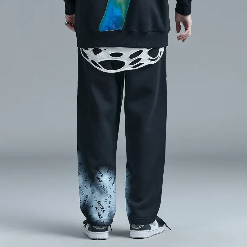 Guuka Sports Pants Unisex Black-6
