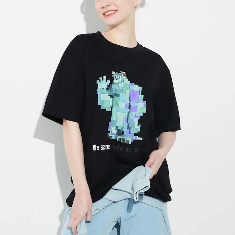 Disney X UNIQLO X Disney Co branded SS23 T Shirts Unisex Black-2