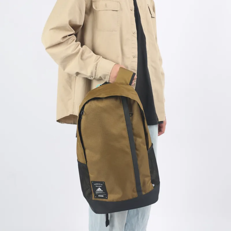 Adidas Polyester Backpack Regular Unisex Khaki-4