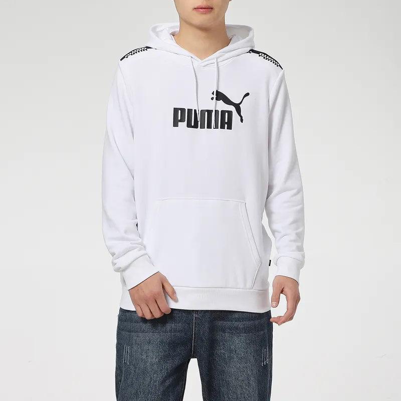 PUMA Amplified Hoodie Sweatshirts Men White-2