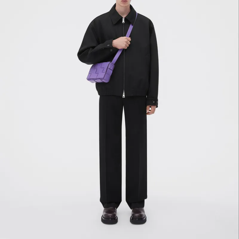 Bottega Veneta CASSETTE Sheepskin Tofu Bag, Handheld Bag, Shoulder Bag, Crossbody Bag Regular Women's Purple-9