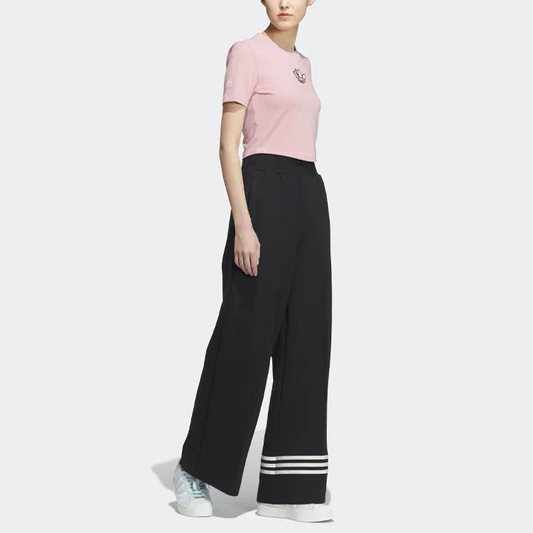 Adidas Originals Monkey Kingdom Crop Tops Women's Miracle Purple Pink-3