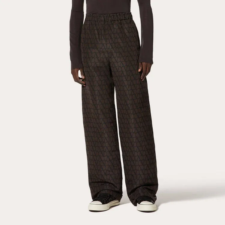 Valentino All Over Patterned Wide Leg Trousers-1