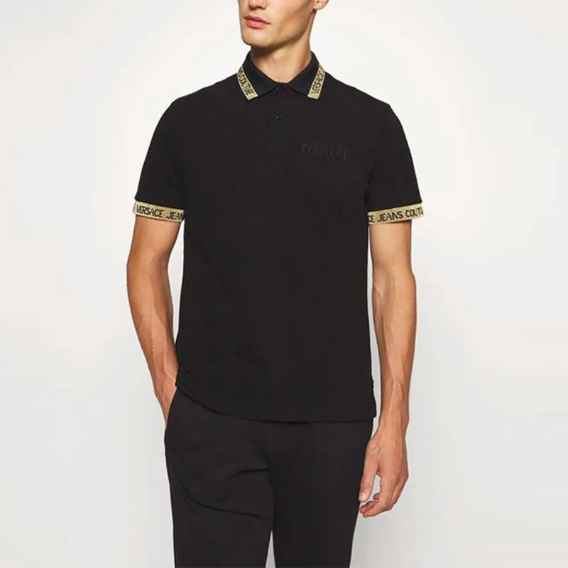VERSACE JEANS COUTURE FW21 Polo Shirt Men's Black-2