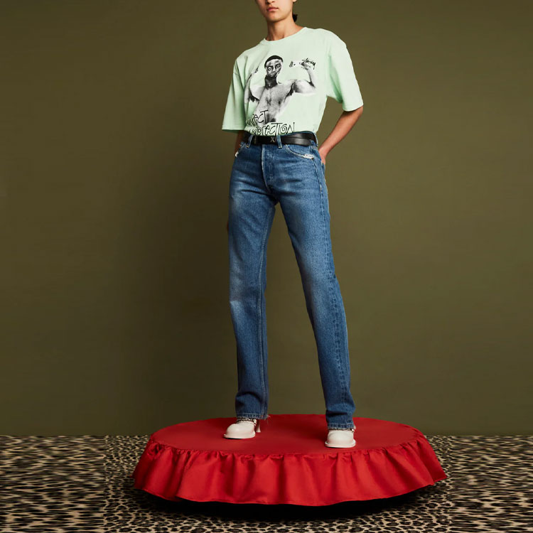 Stussy X Martine Rose Stand Firm Pigment Dyed Tee - POIZON
