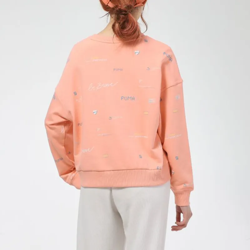 PUMA Sweatshirts Women's Coral-2